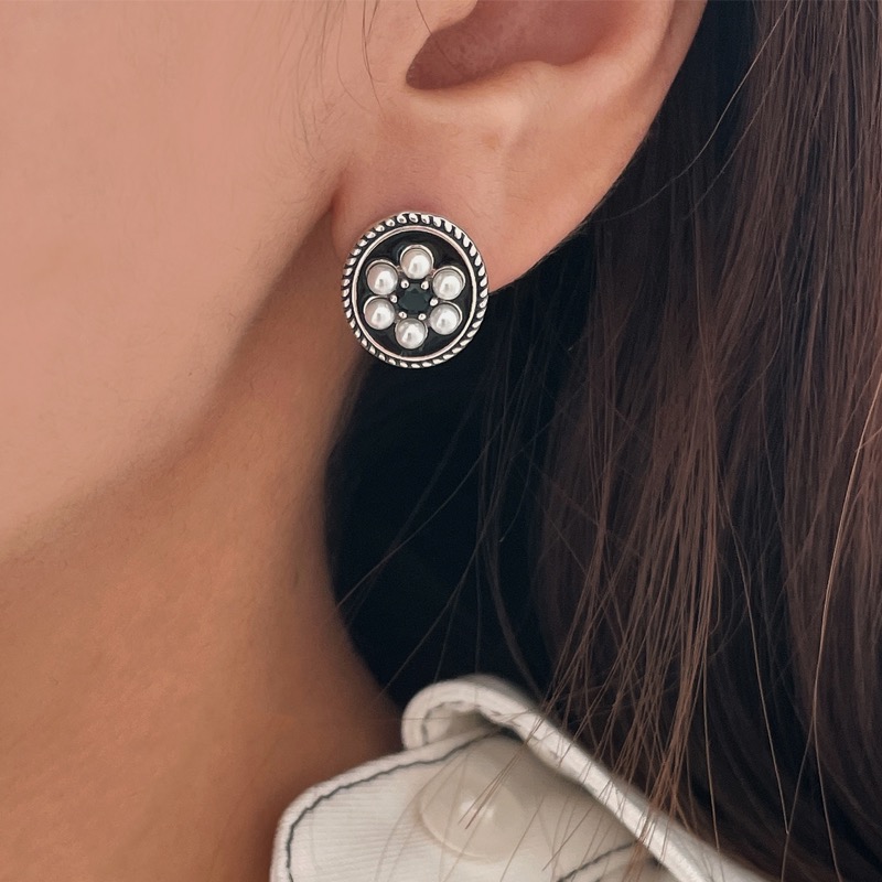 [sale] silver925 brun earring