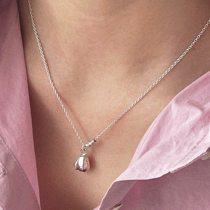 silver925 tulip necklace (2size)