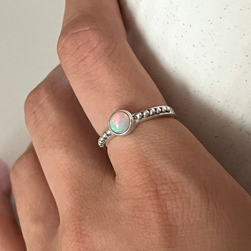 [자사몰 전용] silver925 vintage opal ring