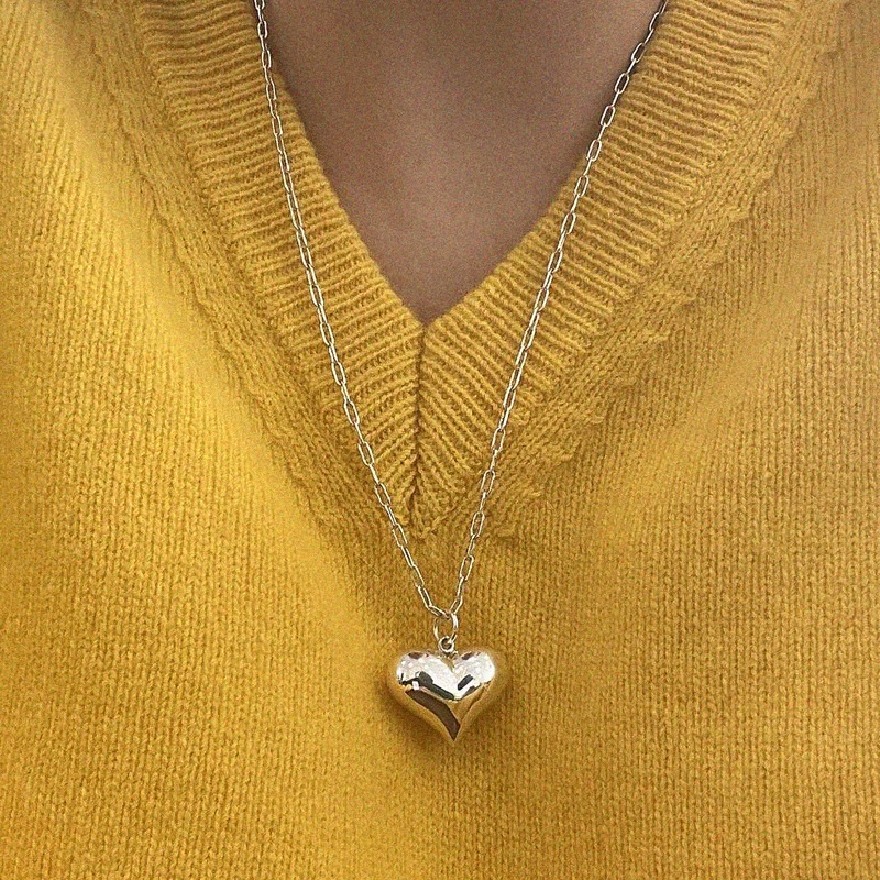 [sale] silver925 love long necklace