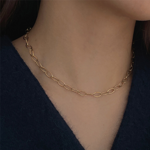 silver925 clip necklace