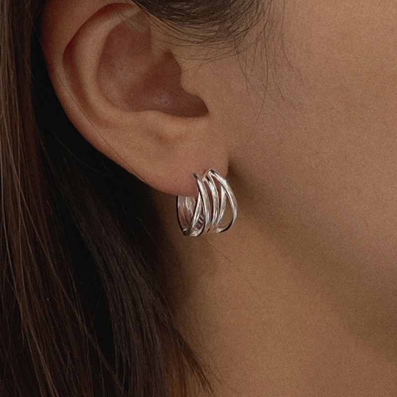 silver925 time earring
