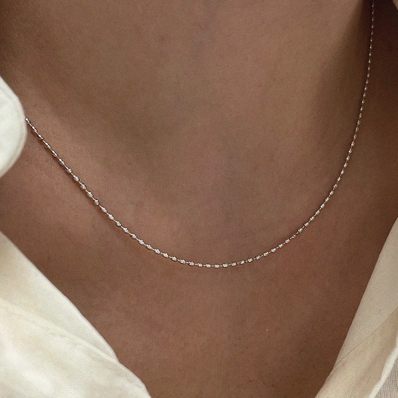 silver925 slim frank necklace