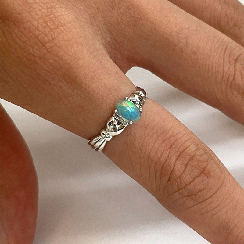 [자사몰 전용] silver925 color opal ring