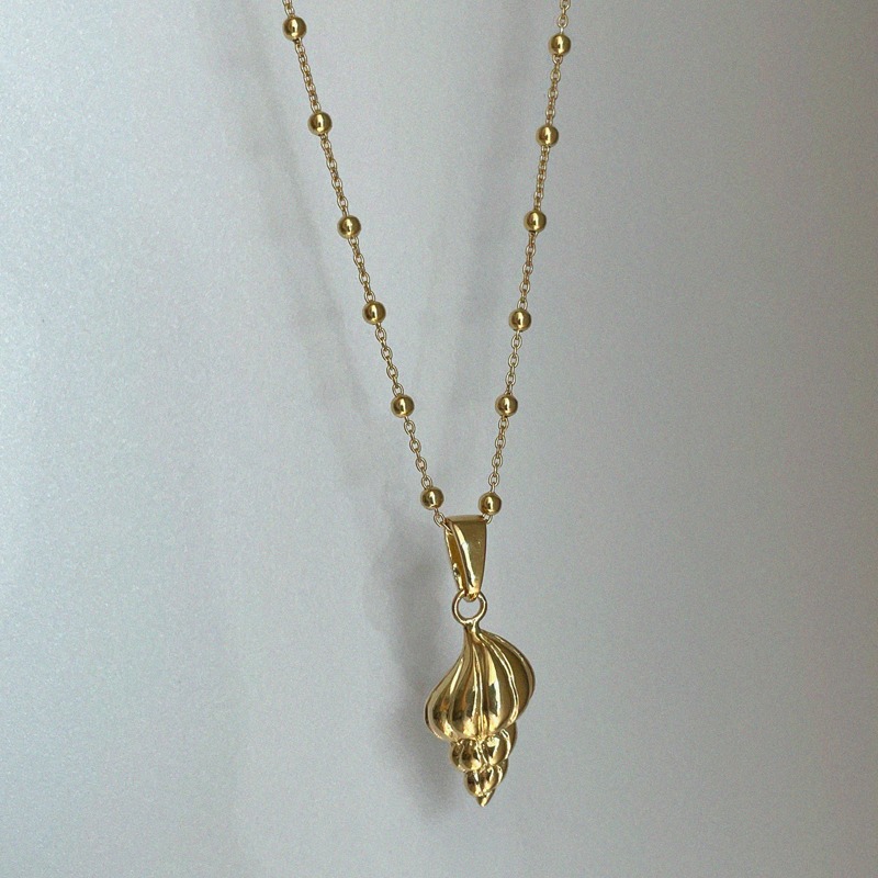 [자사몰 전용] silver925 conch necklace