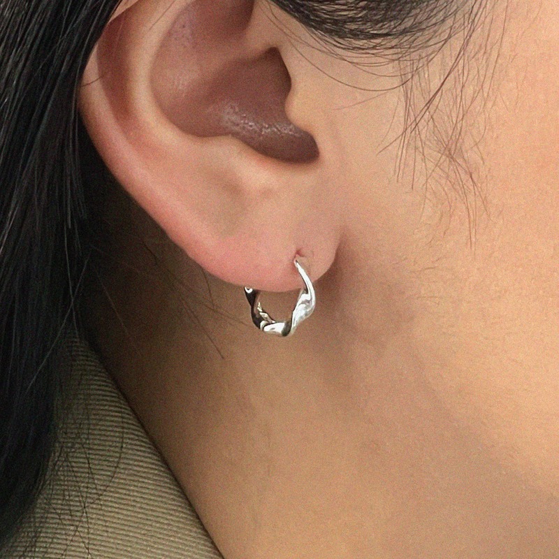 silver925 mini twist earring